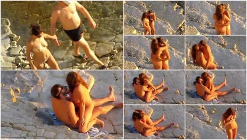 Teens caught fucking on the beach