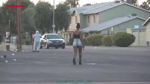 Whore caught in the street 02